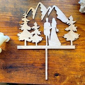 Wooden Cake Topper